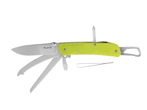 Ruike - Multifunctional Pocket Knife LD43 - 12 Tools - Green - 340-019 - Folding Blade Knives