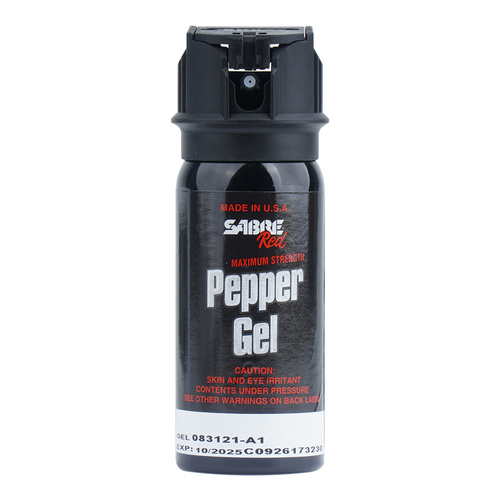 Sabre Red - Pepper Gel with Flip Top & Belt Holster - Gel - Stream - 53 ml - MK-3-GEL-H-US - Pepper Sprays