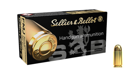 Sellier&Bellot - Pistol Ammunition 9x17 Browning / .380 Auto FMJ 6.0 g - BOX 50 pcs - Handgun Ammunition