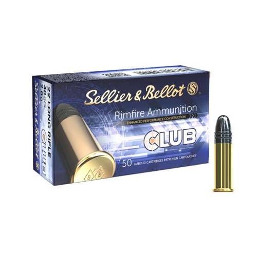 Sellier&Bellot - Rimfire Ammunition .22LR Club LRN 40 gr / 2.6 g - 50 pcs - Rimfire Ammunition