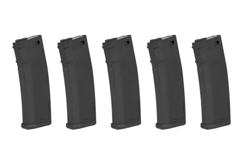 Specna Arms - S-Mag Mid-Cap Magazine Set - 5 pcs. - 125 BB's - Black - SPE-05-025718  - M16, M4 Magazines