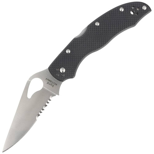 Spyderco - Byrd Harrier 2 Folding Knife - 8Cr13MoV - Black - BY01GPS2 - Folding Blade Knives