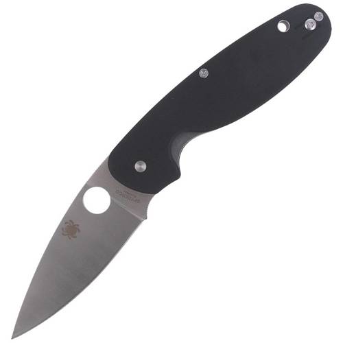 Spyderco - Nóż EDC Emphasis G-10 - Plain - Black - C245GP - Folding Blade Knives