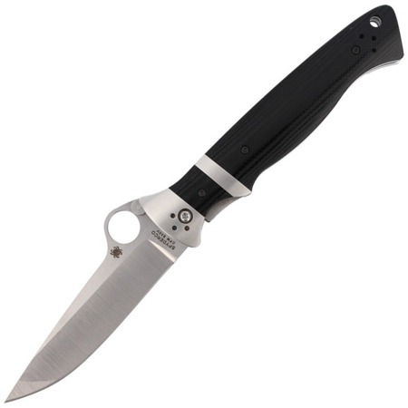 Spyderco - Vallotton Sub-Hilt™ G-10 Black Knife - C149GP - Folding Blade Knives