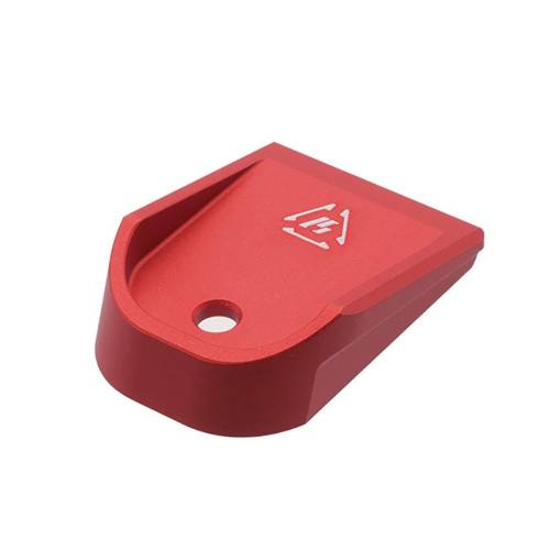 Strike Industries - Aluminum Mag Base Plate for Glock - Red - SI-G-ALBP-RED - Magazine Plates