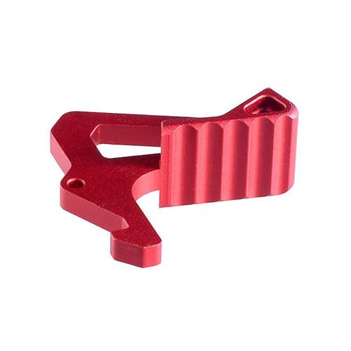 Strike Industries - Charging Handle Extended Latch - Red - SI-AR-LATCH-RED - AR Platform