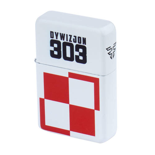 Tasman - Petrol Lighter - Squadron 303 Board - White Matte - Q310082 - Fire Starters