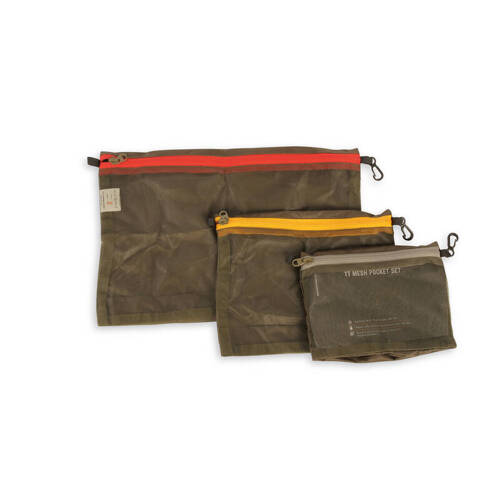 Tasmanian Tiger - Mesh Pocket Organizer Set - Olive - 7632.331 - Side Pockets & Organizers