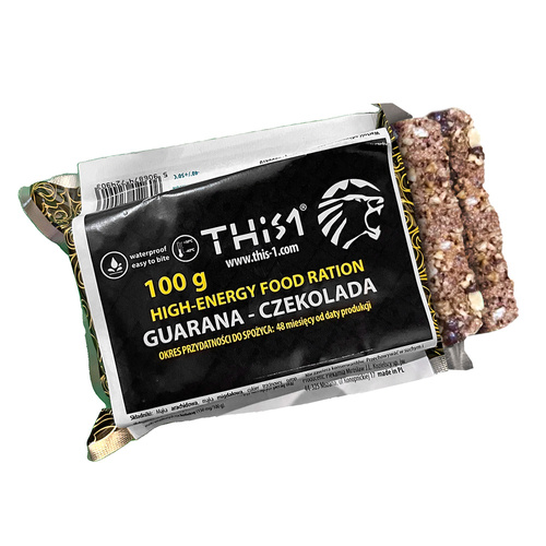 This-1 - Survival Energy Bar - Guarana / Chocolate - 555 kcal - 100 g - Food Rations