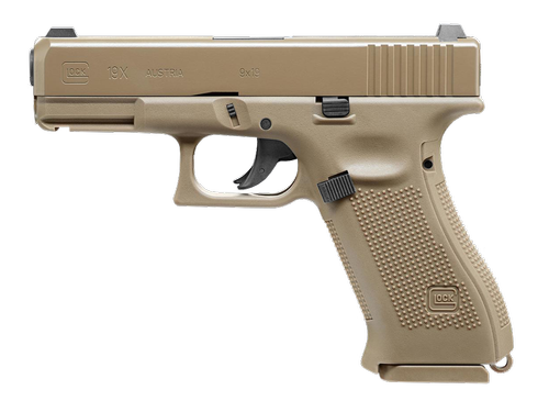 Umarex - Glock 19X Airgun - Metal slide - 4,5 mm - Coyote - 5.8368 - Gift Idea for more than €75