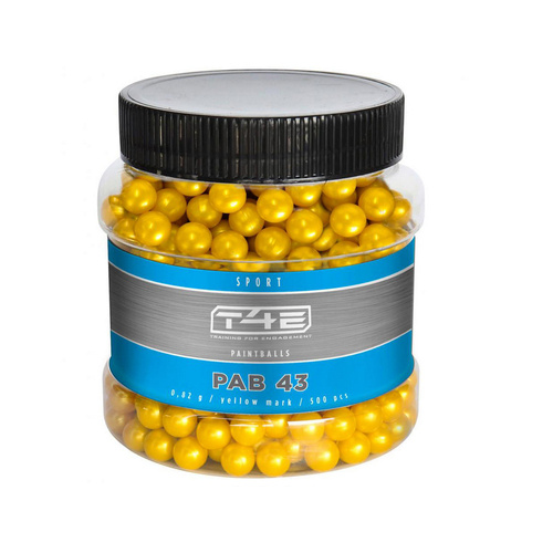 Umarex - Paintballs T4E Sport PAB .43 cal. - 500 pcs. - Yellow - 2.4480 - Defense Training Markers