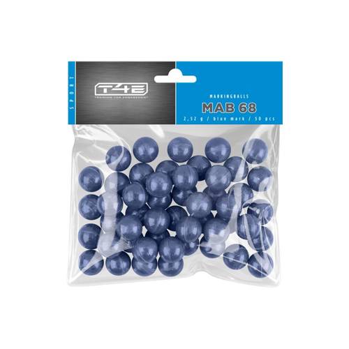 Umarex - T4E Sport MAB .68 cal. Paint Balls - 50 pcs. - Blue - 2.4598 - Defense Training Markers