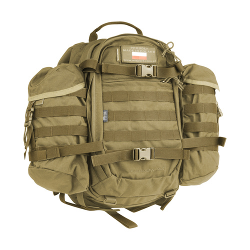 WISPORT - Sparrow 20 II backpack with two side pockets - 20 + 10 l - Coyote - Touring, Patrol (26-40 liters)