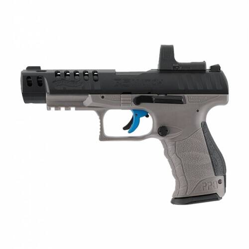 Walther - Q5 Match 5" Combo SET CO2 Airgun with Umarex RDS 8 Red Dot - 4.5 mm - 5.8421-1 - Airgun Pistols