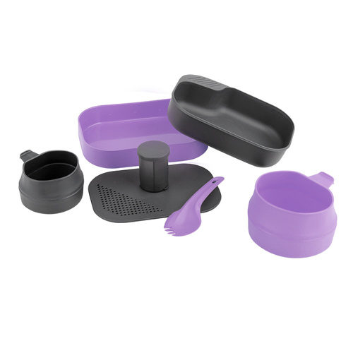 Wildo - Camp-A-Box Complete Camping Set - Lilac - W10266 - Touristic Utensils Sets