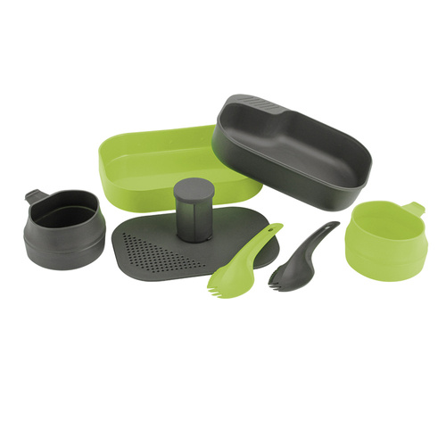 Wildo - Camp-A-Box® Duo Complete - Lime - Touristic Utensils Sets