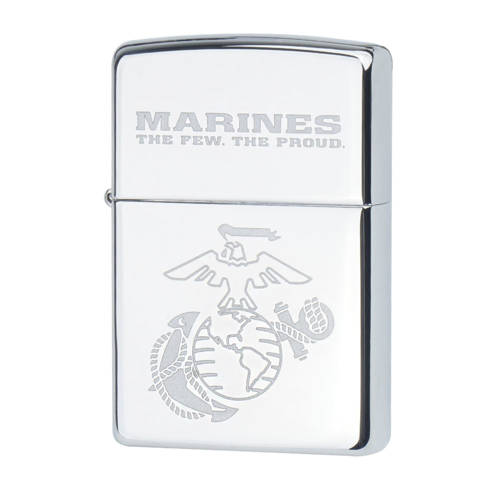 Zippo -  Marines Petrol Lighter - High Polish Chrome - Z28478 - Lighters