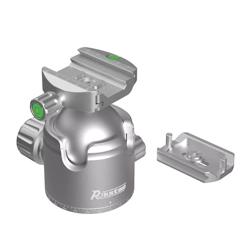 Rokstad - Ball Kit Head 56mm for 3/8"-16 Thread - Picatinny/ARCA - Grey - RSRH-02