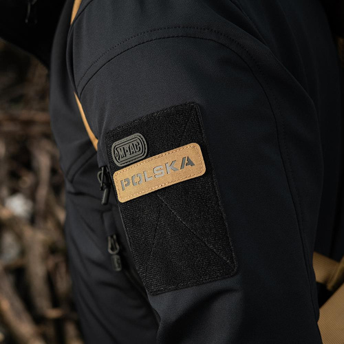 M-Tac - Patch Poland 25х80 - Laser Cut - Black / Coyote - 51004105