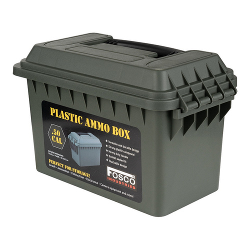 Fosco Industries - Ammo Box .50 cal - 9.6 L - Polymer - Green - 465202