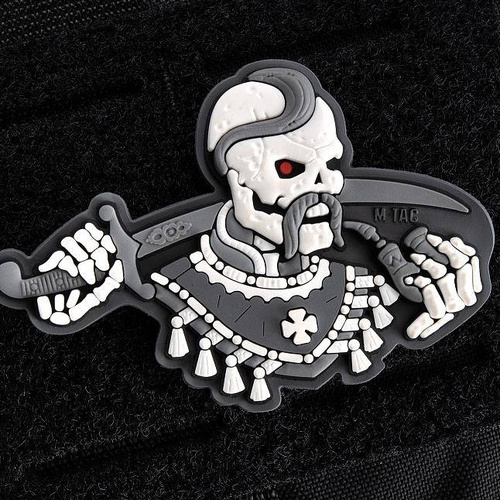 M-Tac - Never Die Again 3D Patch - Gray/White - 51160113