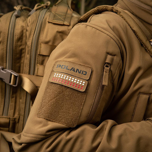 M-Tac - Patch - Poland - Laser Cut - Coyote / Black - 51003105