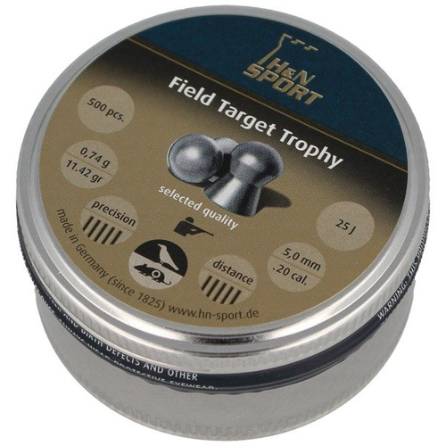 H&N - Field Target Trophy Airgun Pellets - .20 / 5.0 mm - 500 pcs