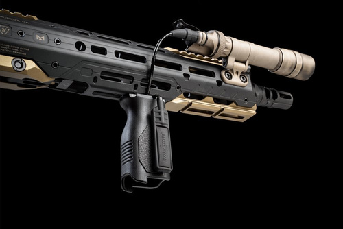Strike Industries - M-LOK® Angled Vertical Grip - Long - FDE - SI-AR-CMAG-L