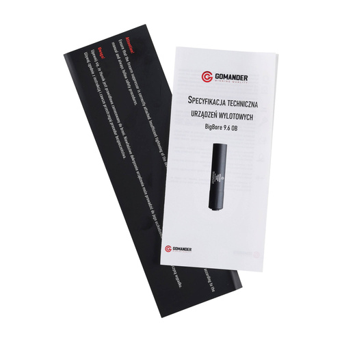 Gomander - Big Bore 9.6 OB gen2 Hunting Gun Silencer - M15x1 - Black - TB0.10142_1-M15