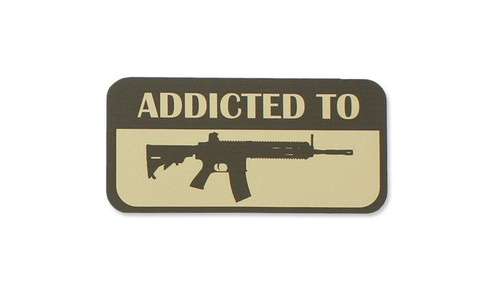 Combat-ID - Sticker - Addicted to 416 - Coyote Brown