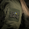 M-Tac - Kitty Contour Patch - Embroidery - Yellow and Blue Bow - Ranger Green - 51386223