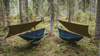 Lesovik - Hiking Hammock DRAKA with Mosquito Net and Suspension SNEKA - Treetop Green