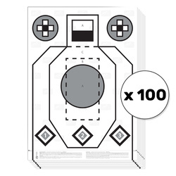 Helikon - RXQT - Rifle Excercise/Qualification Target - 100 pcs