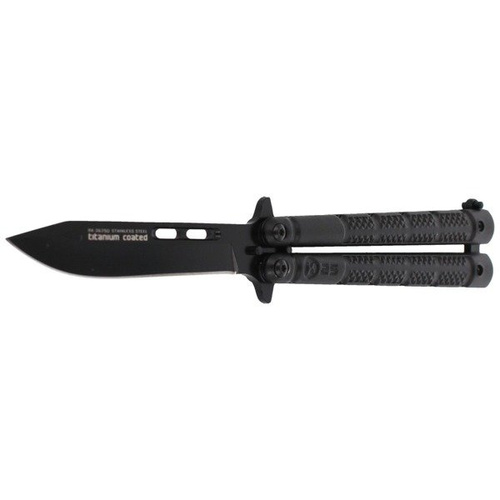 K25 - Folding knife Balisong Titanium Coated - 36250