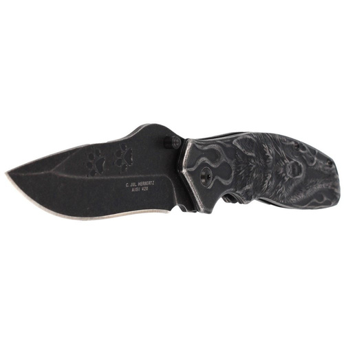 Herbertz Solingen - Folding knife with wolf motif - 582212