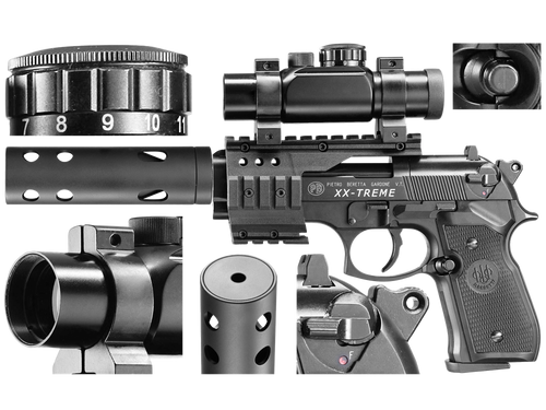 Umarex - Beretta M92 FS XX-Treme Airgun Pistol - CO2 - 4.5 mm - 419.00.51