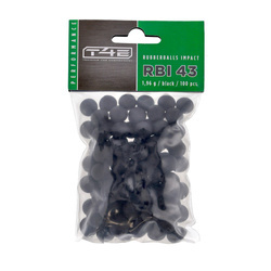 Umarex - Rubber Bullets T4E Performance RBI 43 cal. - 100 pcs. - Steel Core - 2.4714
