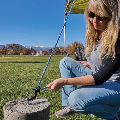 Nite Ize - Rope Tightener CamJam with SlideLock - Aluminum - Large - Black - CJSLL-01-R3