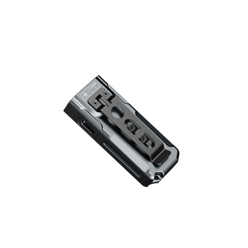 Fenix - Keychain Flashlight E06R - 700 lm - UV/Laser - USB-C - Magnet - Grey - E06R.12111