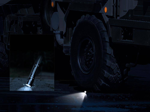 Fenix - LED Flashlight - 3000 Lumens - 5000 mAh - Black - PD40R V2.0