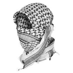 Mil-Tec - Head Scarf Shemagh Arafat - Cotton - White-Black - 12613000