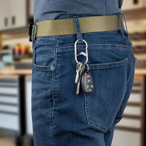 Nite Ize - G-Series™ #4 Dual Chamber Carabiner - Steel - Silver - GS4-11-R6