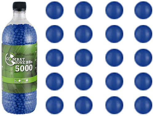 Umarex - Combat Zone Basic ASG BBs - 0,12 g - 5000 pcs - Blue - 2.5671