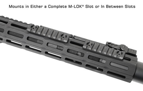 UTG - Picatinny Rail with M-LOK Mount - 3.14'' - 7 Slots - Black - MTURS10M