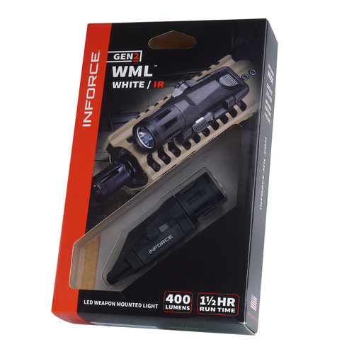 Inforce - WML White/IR Rifle Flashlight - 400 lm - Black - IF71004
