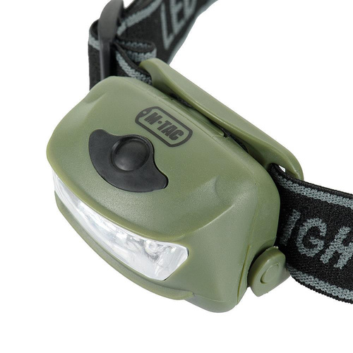 M-Tac - 4+1 LED Head Flashlight - 18 Lumens - Olive - MTC-HL-022-OD