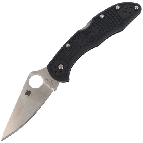 Spyderco - Delica® 4 FRN Flat Ground Black Knife - C11FPBK