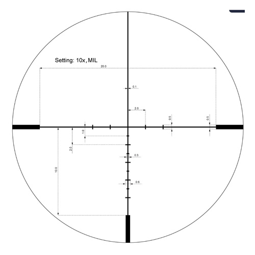 Vector Optics - LPVO Scope Continental 1-10x24i ED Fiber - SFP - G4 Fiber - Black - SCOC-47