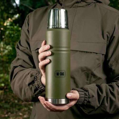 M-Tac - Stainless Steel Thermos - 1000 ml - Olive - UN-B04-1000A