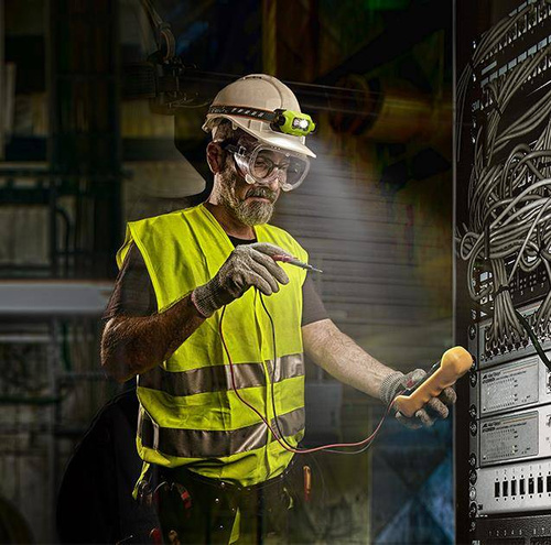 Fenix - LED Headlamp WH23R - 600 lm - Yellow - WH23R